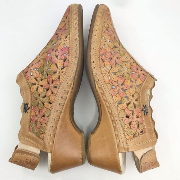 Pikolinos ROMANA Floral Leather Slingback Mules - Picture 3 of 11